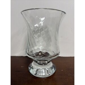 Clear Glass Votive Hurricane Candle Holder 7.5x5